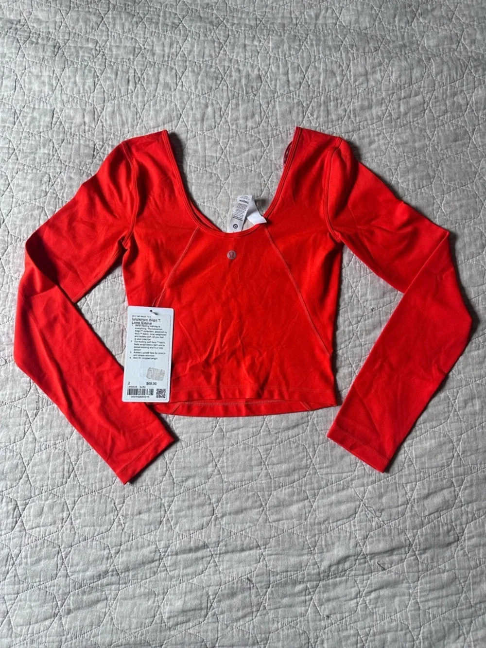 3️⃣sz2 lululemon tops: Align Long Sleeve, Align Tee & Modal Silk Yoga Tank nwt🩷💛